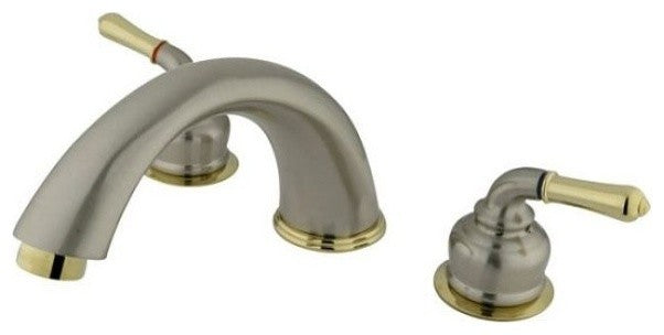 Kingston Brass Roman Tub Faucet, Brushed Nickel/Polished Brass