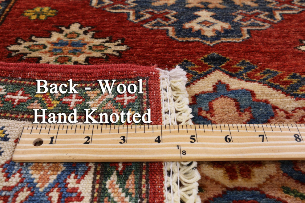 Runner Hand Knotted Super Kazak Wool Rug 2' 10" X 9' 2" Q4927