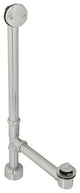 Twist & Close Bath Waste - 22" Make-Up, 17 Ga. Tubing In Oil Rubbed Bronze, Satin Nickel