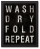The Laundry Process Wall Art, Framed Canvas