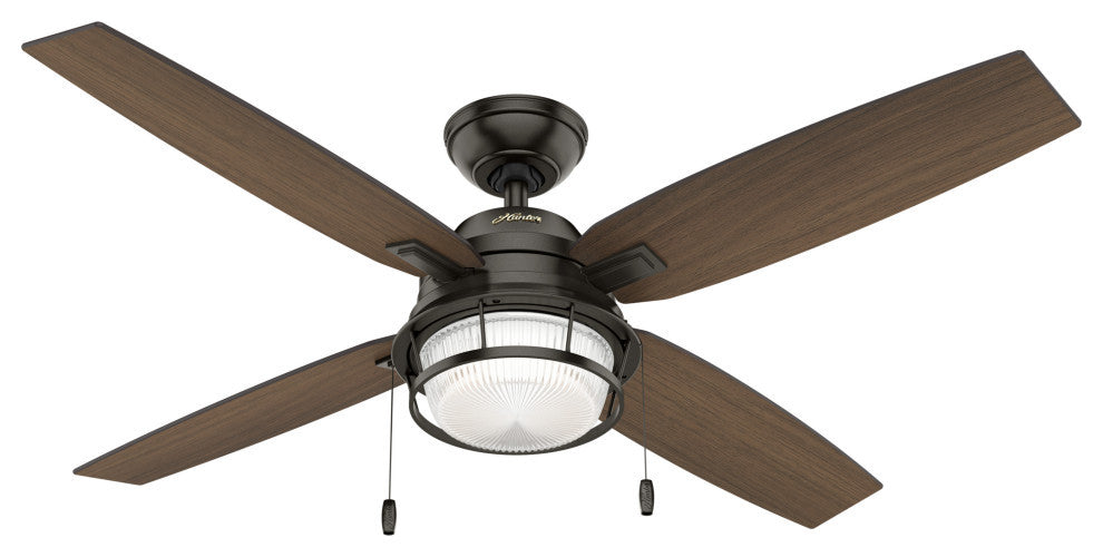 Hunter Fan Company 52" Ocala Noble Bronze Ceiling Fan With Light