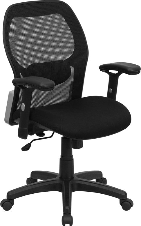 Mid-Back Black Super Mesh Executive Swivel Chair