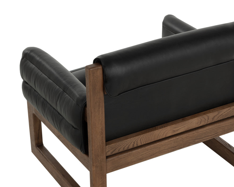 Ferguson Lounge Chair, Vintage Black Night Leather