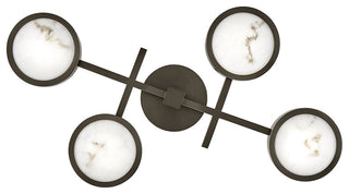 Fredrick Ramond Cava Large Flush Mount, Black Oxide