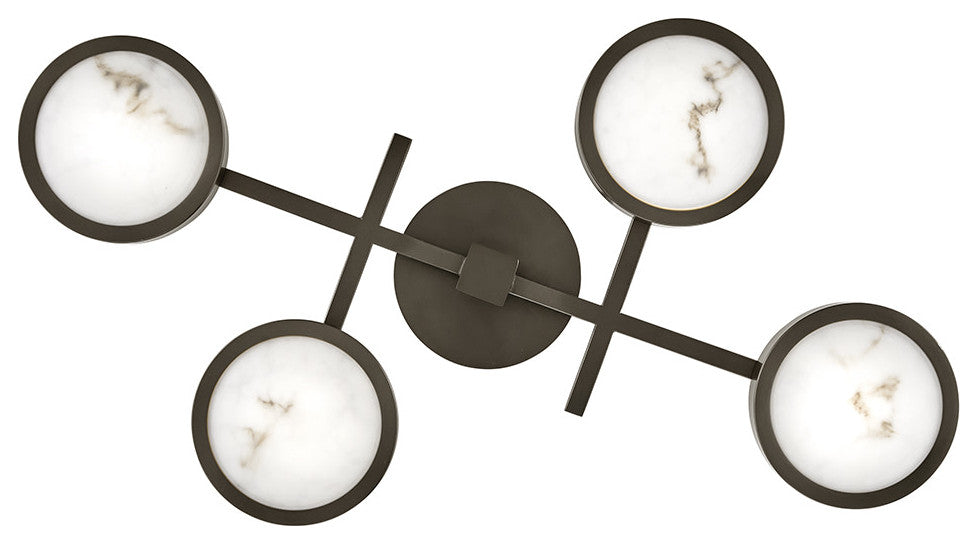 Fredrick Ramond Cava Large Flush Mount, Black Oxide