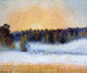 Camille Pissarro Setting Sun and Fog Eragny, 20"x25" Wall Decal