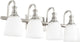 Richmond 4-Light Vanity Fixture, Satin Nickel