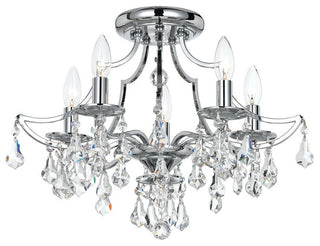Cedar 5 Light Polished Chrome Ceiling Mount