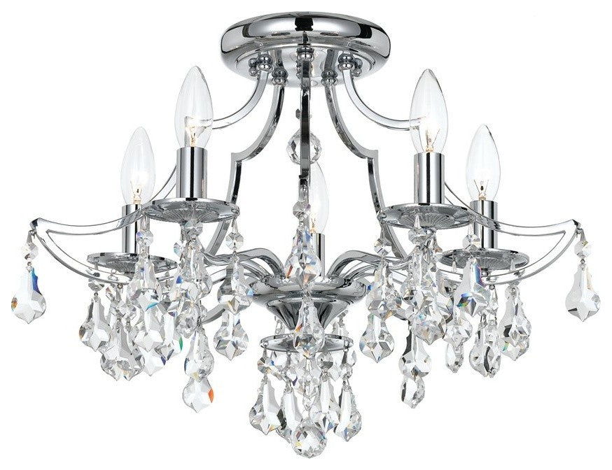 Cedar 5 Light Polished Chrome Ceiling Mount