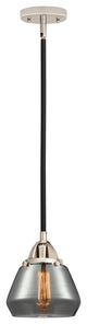 Fulton Mini Pendant, Black Polished Nickel, Plated Smoke, Plated Smoke