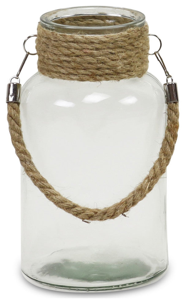 El Morro Glass Jar With Rope, Small