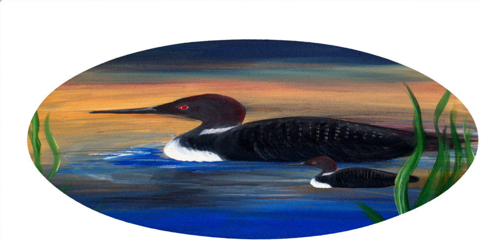 Loon lake 60 inch round chenille rug.