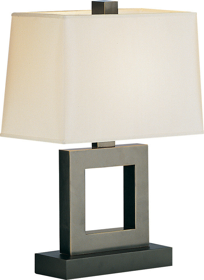Robert Abbey RA-102XBZ 1-Light Table Lamp, Doughnut