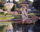 Theo Van Rysselberghe Garden with Villa and Fountain Gallery Wrapped Canvas