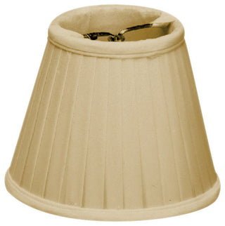 Crisp Linen Pleated Clip-On Candelabra, Eggshell