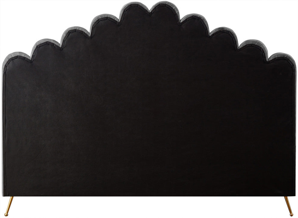 Lily Velvet Bed, Gray, King