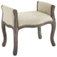 Avail Vintage French Upholstered Fabric Bench