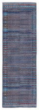 Welch Oriental Machine Washable Aqua Blue Rug, 2'7"x8' Runner
