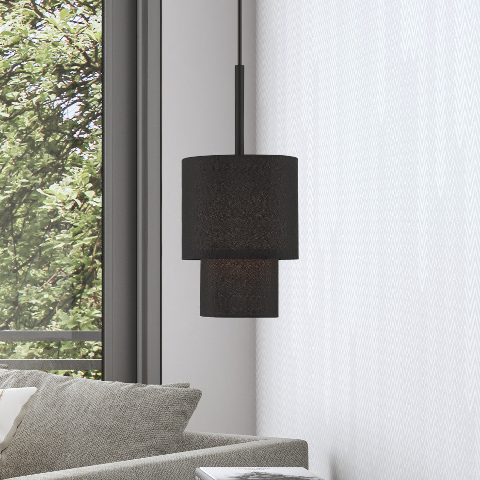Bainbridge 1-Light Black Mini Pendant
