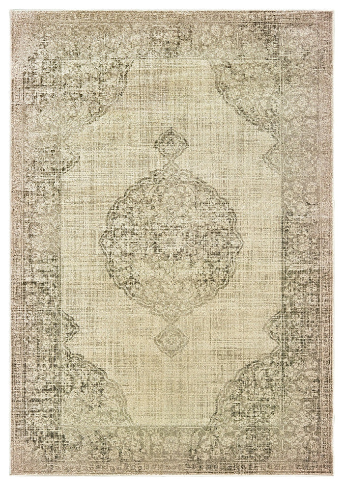 Oriental Weavers Raleigh Ivory/ Grey Oriental Indoor Area Rug 7'10"X10'10"