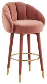 TOV Furniture Myla Salmon Swivel Bar Stool
