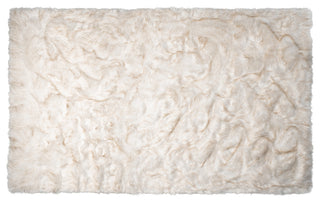 Hudson Faux Fur 5'x8' Rectangular Rug Gradient Tan, Gradient Tan
