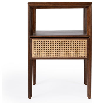 Vardo 1 Drawer Cane Nightstand