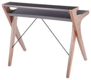 Archer Contemporary Desk, Grey Wood