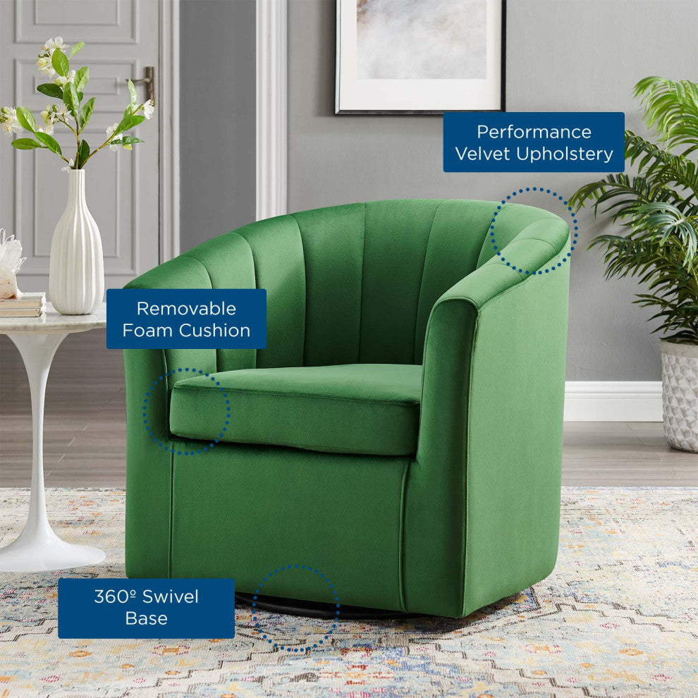 Armchair Accent Chair, Velvet, Green, Modern, Living Lounge Hotel Hospitality