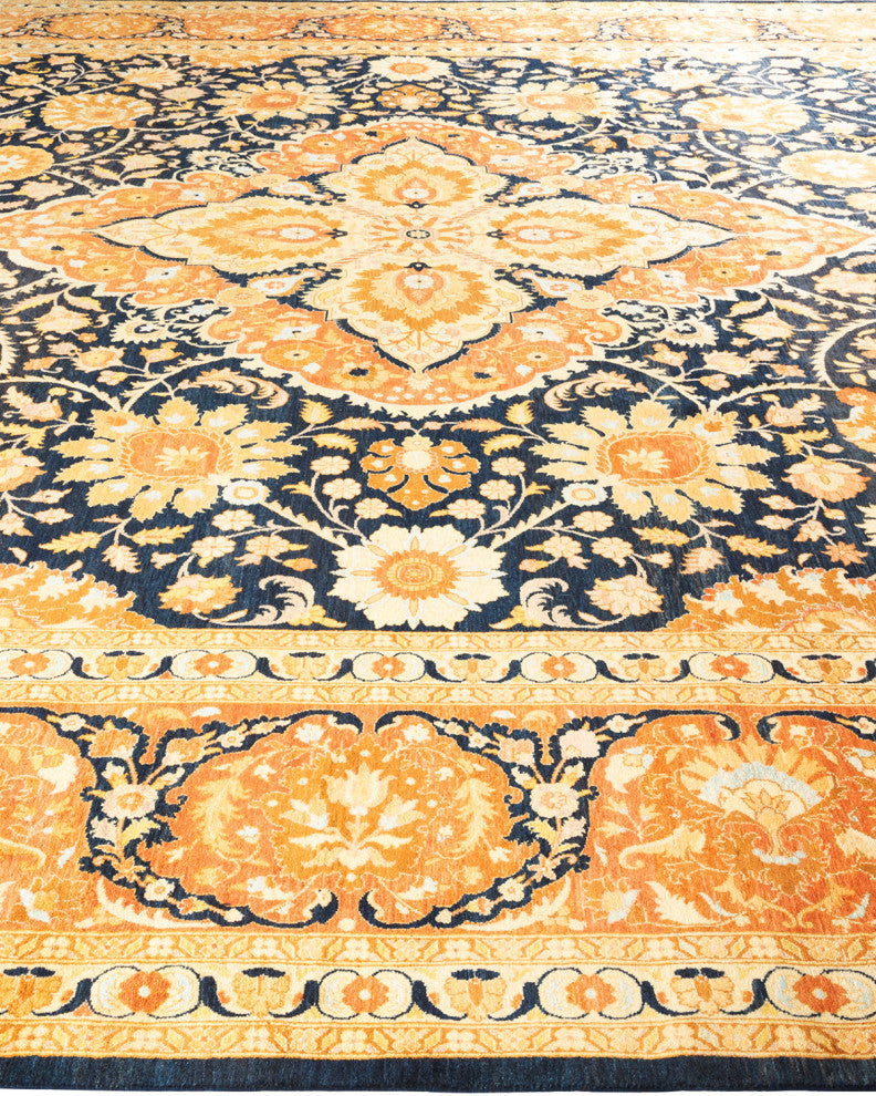 Mogul, One-of-a-Kind Hand-Knotted Area Rug Blue, 11' 10" x 15' 5"