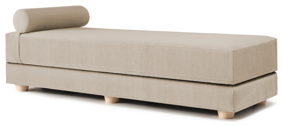 Alon Daybed Queen Size Convertible Sleeper, Ivory