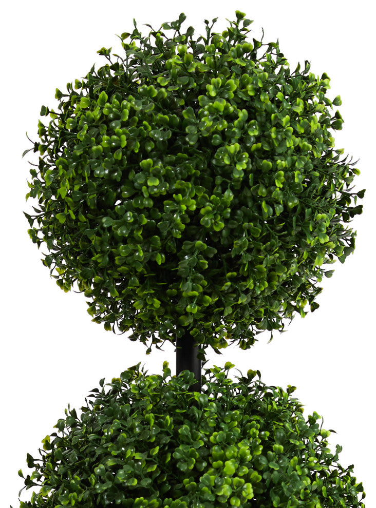 3' Boxwood Triple Ball Topiary Artificial Tree, Indoor/Outdoor