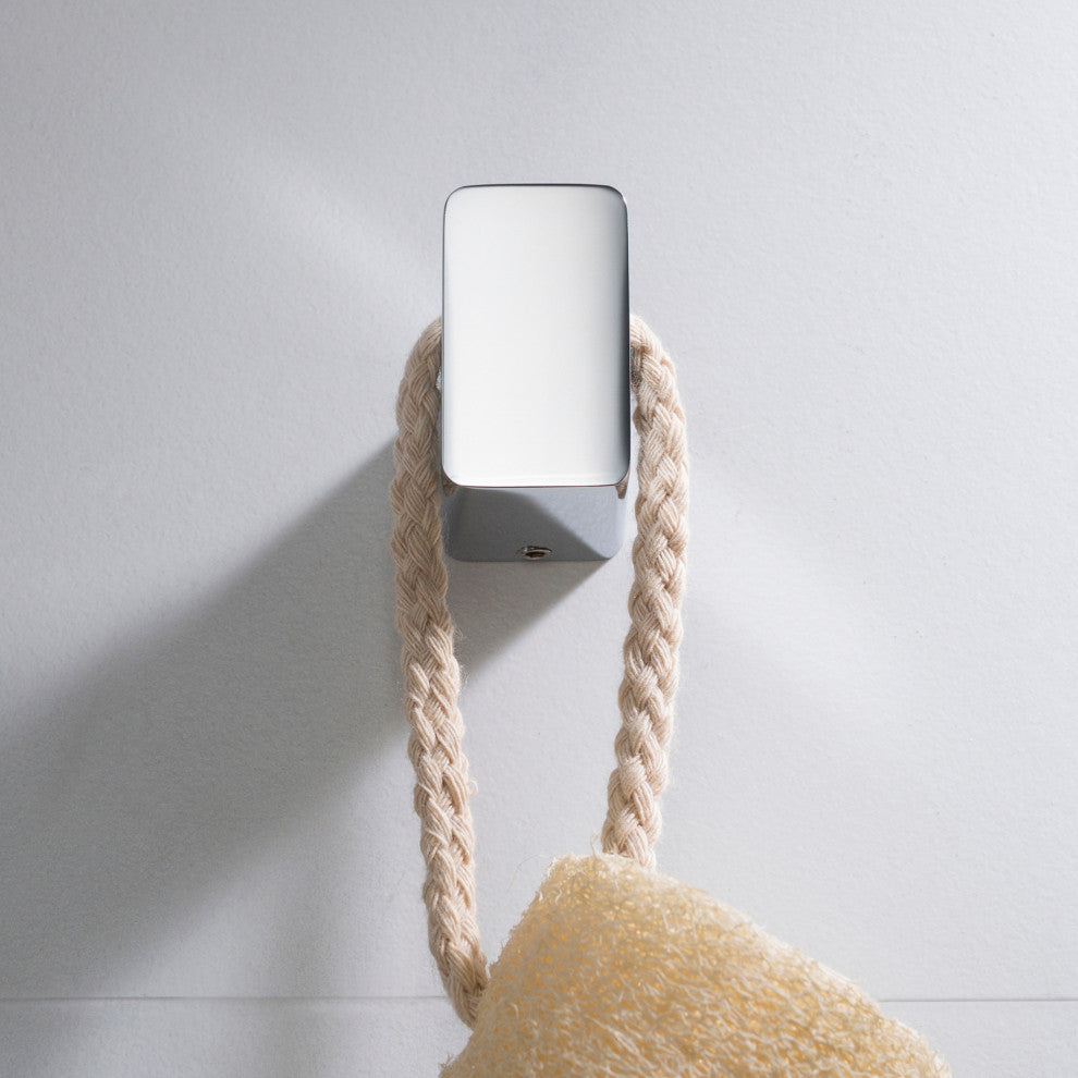 Stelios Bathroom Robe and Towel Hook, Chrome