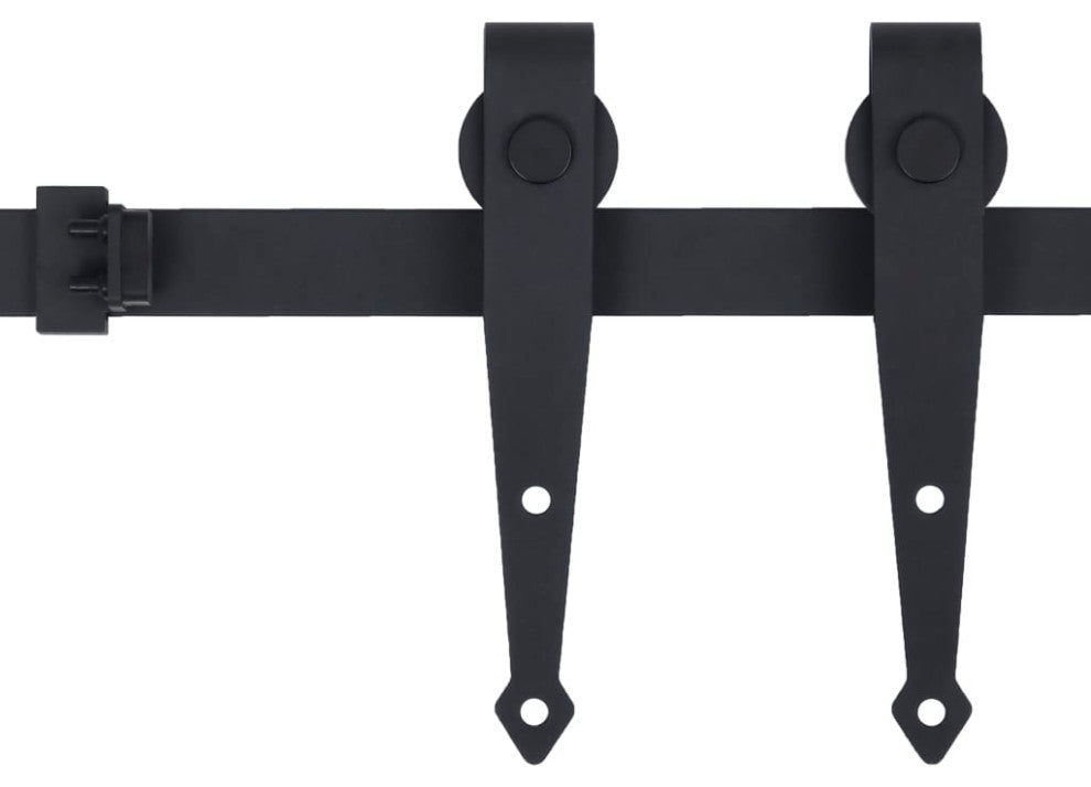 vidaXL Mini Sliding Cabinet Door Kit Sliding Barn Door Hardware Carbon Steel