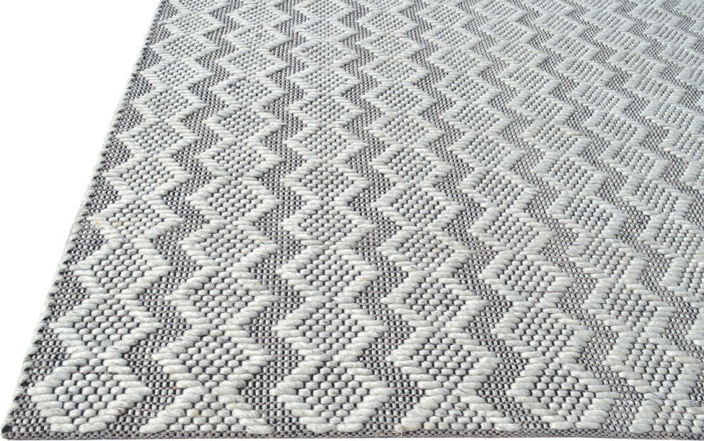 Cleveland Silver and Grey Area Rug, 8'x10'