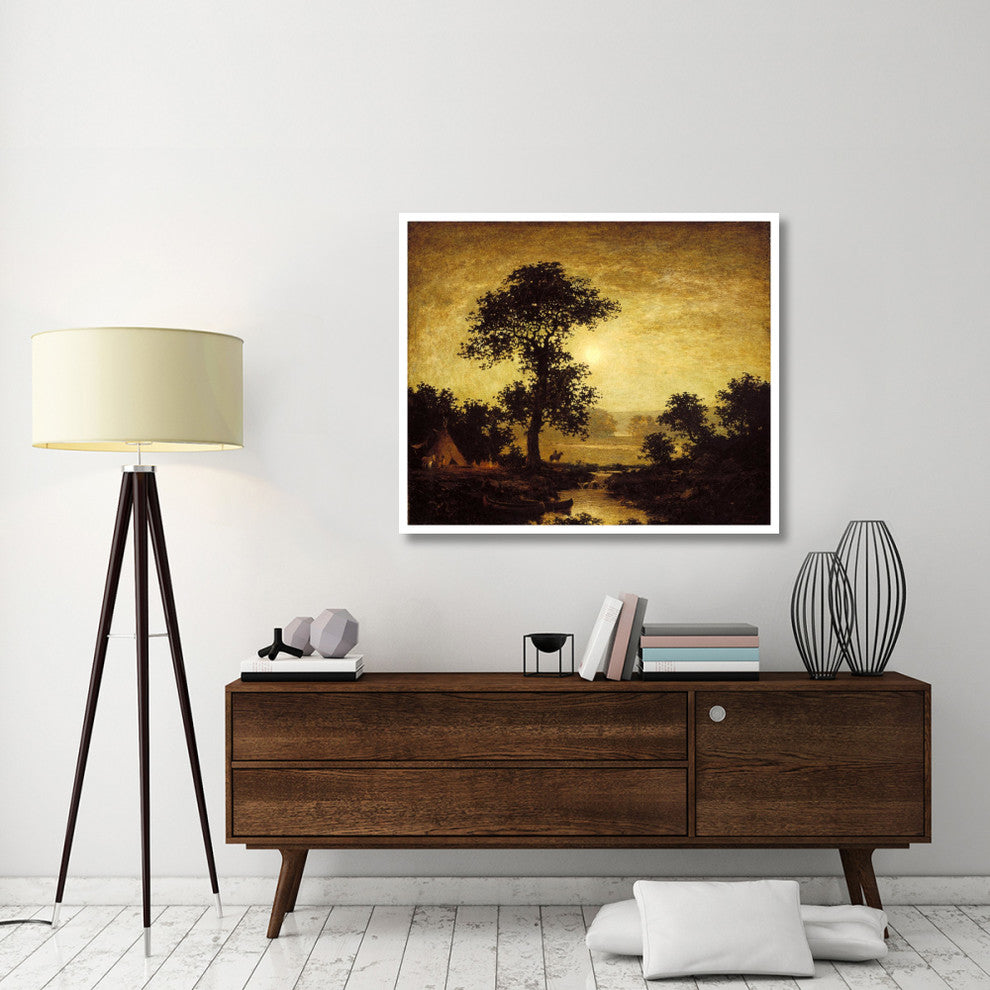 "Moonlight, ca. 1885-1889" Print by Ralph Albert Blakelock, 46"x39"