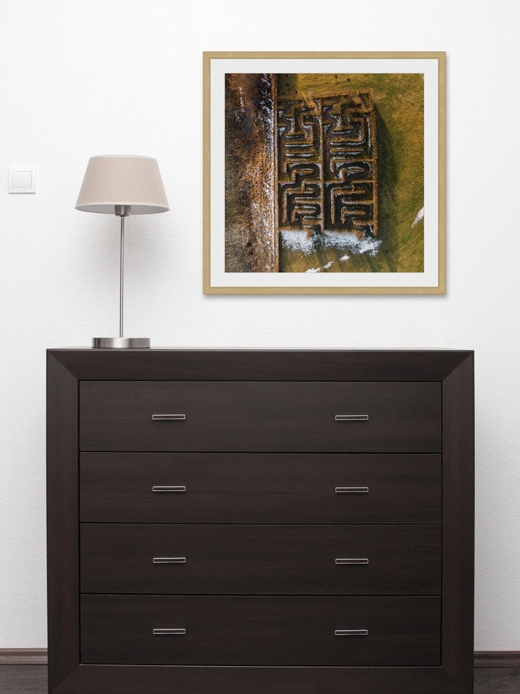"Mazes" Framed Print by Karolis Janulis