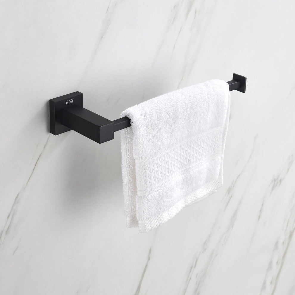 Cube 10" Bathroom Towel Bar KBA1503, Matte Black