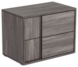 Nova Domus Asus Italian Modern Elm Grey Nightstand