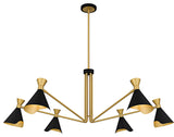 Quoizel ADN5052 Arden 6 Light 52"W Chandelier - Matte Black