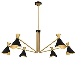 Quoizel ADN5052 Arden 6 Light 52"W Chandelier - Matte Black