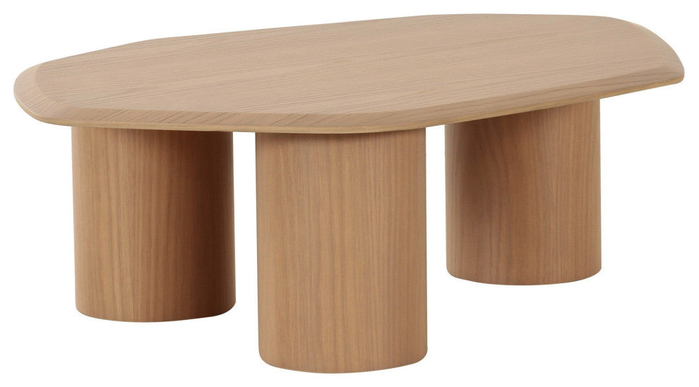 Modrest Seymour Modern White Oak Low Coffee Table
