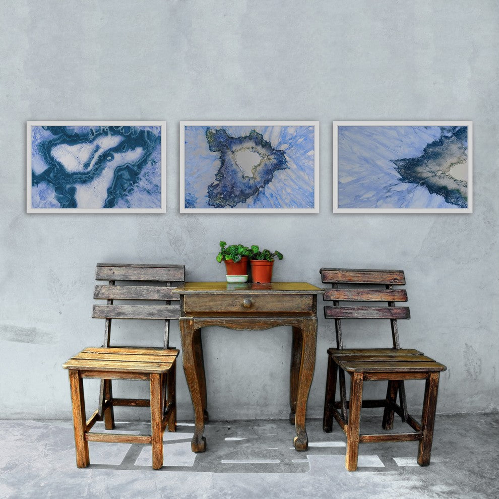 Ice Explosions Triptych, 72x16