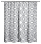 Tile Shower Curtain, Gray