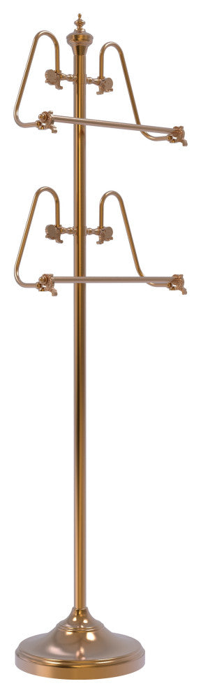 Foor Standing 49" Towel Stand, Brushed Bronze