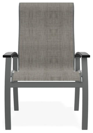 Belle Isle Sling Outdoor Dining Chair, Smoke/Graphite