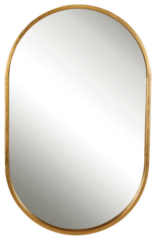 Uttermost Varina Minimalist Gold Oval Mirror