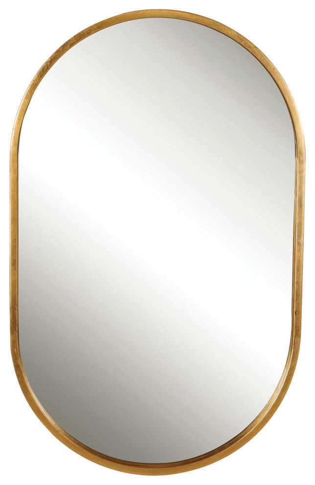 Uttermost Varina Minimalist Gold Oval Mirror