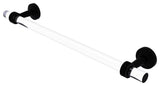 Pacific Beach 36" Towel Bar with Dotted Accents, Matte Black