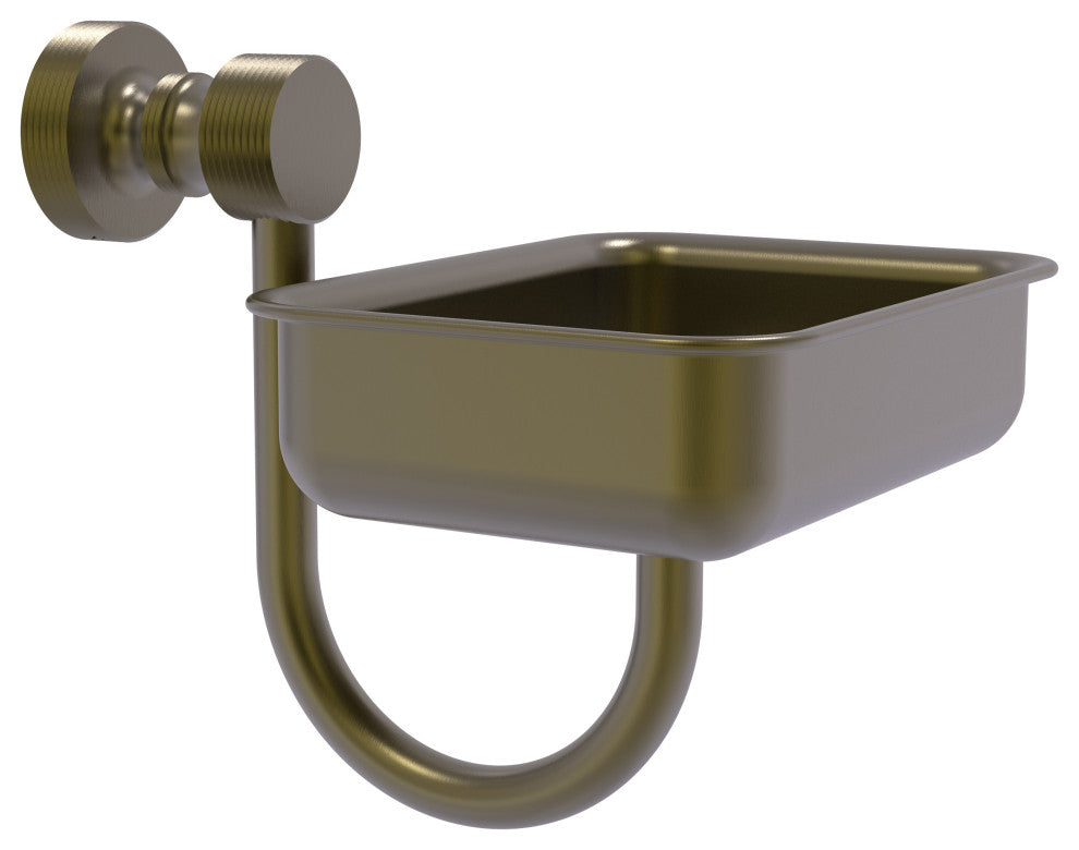 Foxtrot Wall Mounted Soap Dish, Antique Brass